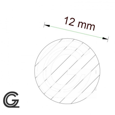 Siliconen rondsnoer wit | FDA keur | Ø 12 mm 